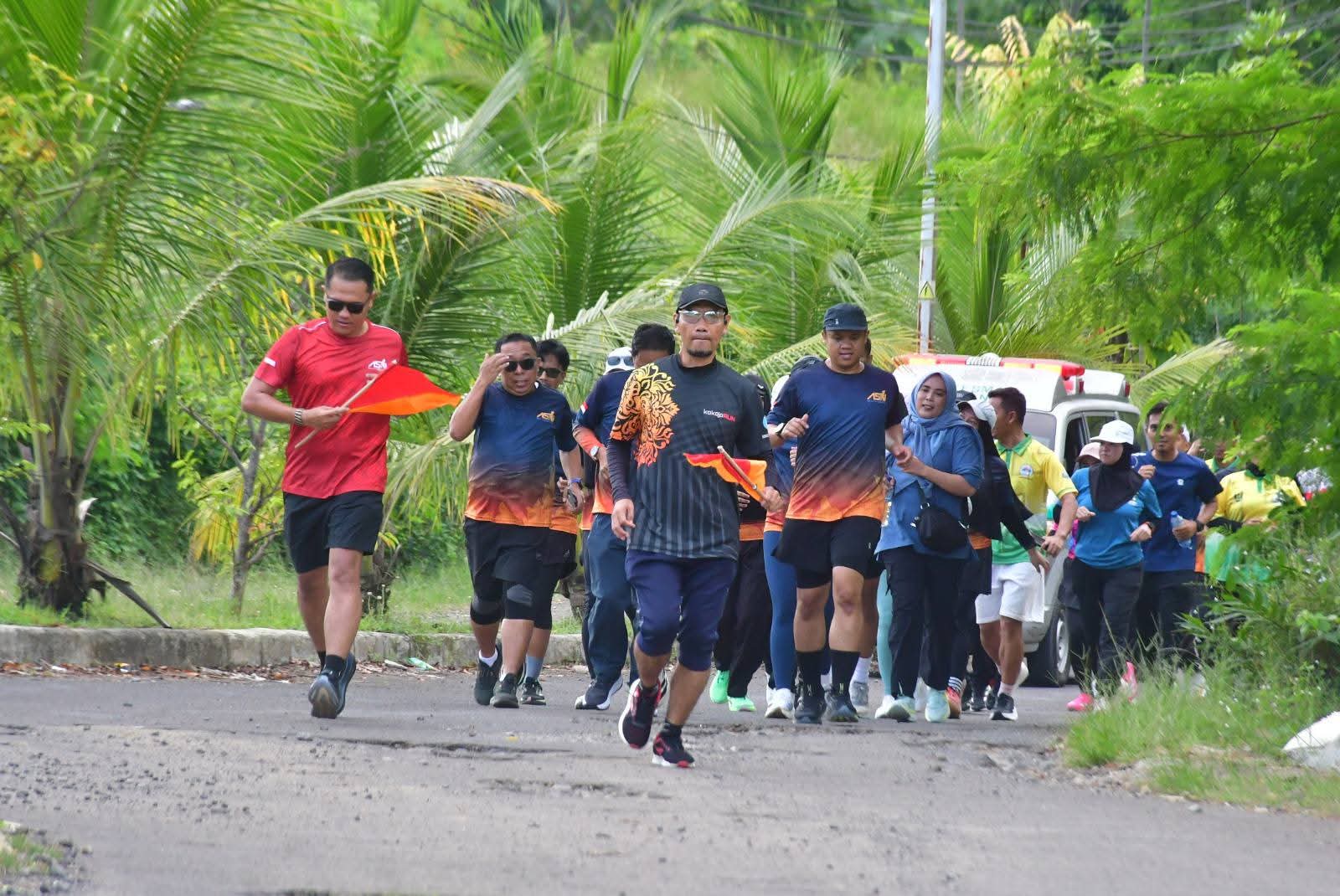 Lari Santai 5 km Program Road To ASN Run 2026 Di Ikuti 100 ASN Pemerintah Kabupaten Sukabumi